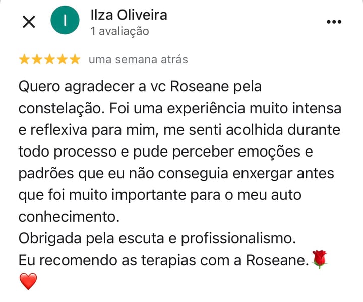 Avaliação no Google